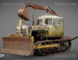 تراکتور دیزل زنگ زده DT-75 IV7