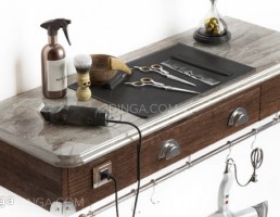 میز کار آرایشگاه + لوازم آرایشگری