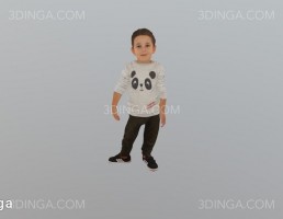 کاراکتر پسربچه ایستاده