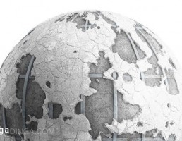 تکسچر دیوار سفید آسیب دیده