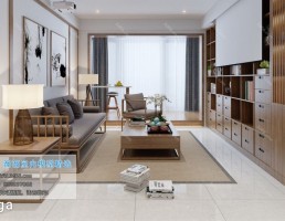 اتاق نشیمن کلاسیک سبک ژاپنی