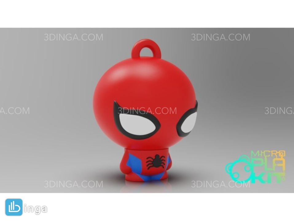 کاراکتر کارتونی مرد عنکبوتی برای چاپ سه بعدی