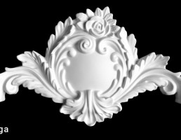 گچبری به شکل گل