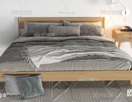 ست تخت خواب دونفره چوبی