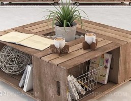 میز قهوه چوبی