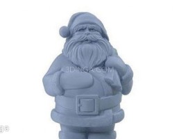مجسمه ی بابا نوئل برای چاپ سه بعدی