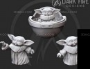 کاراکتر کارتونی (بچه گروگو) برای چاپ سه بعدی