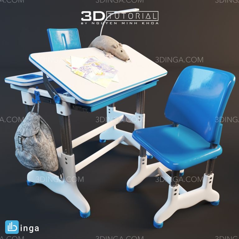 ست میز تحریر و صندلی کودک