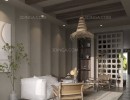 صحنه داخلی اتاق نشیمن سبک مدرن