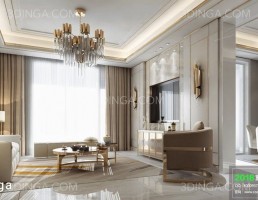 صحنه داخلی سالن نشیمن+ ناهارخوری