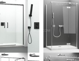 مجموعه کابین دوش شیشه ای