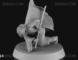 مجسمه کاراکتر کارتونی پسر برای چاپ سه بعدی